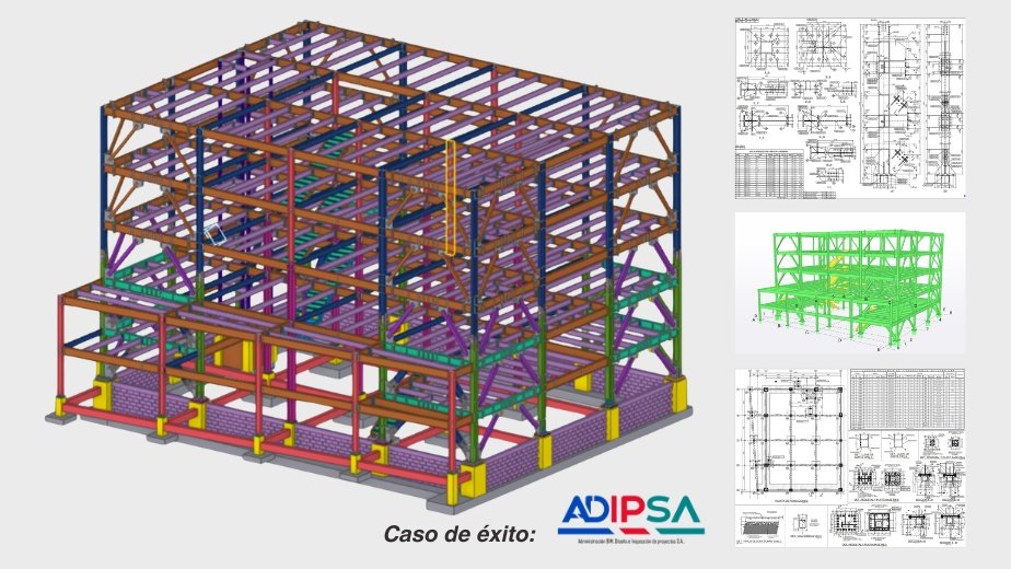 Diseño Estructural y Steel Detailing: 116.77 toneladas de precisión para SMP Office