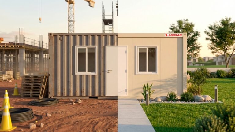 Módulo de 20 pies vs. contenedor marítimo: diferencias para oficinas y soluciones temporales en obra