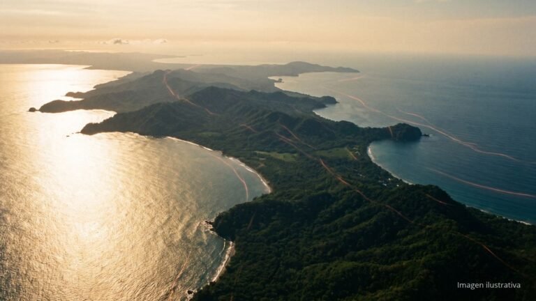 Fallas geológicas de Panamá vista aérea del istmo con las principales zonas de falla