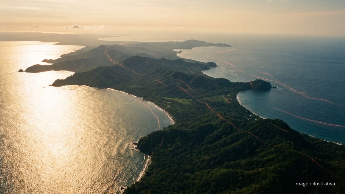 Fallas geológicas de Panamá vista aérea del istmo con las principales zonas de falla